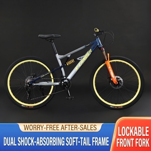 <span class=keywords><strong>Bicicleta</strong></span> de Montaña Oem Orange Soft Tail de 24/26 Pulgadas, 8/9/10 Velocidades, Frenos de Disco Hidráulicos, Ruedas de Aleación de Aluminio Cómodas para Carreras - Product Image 1