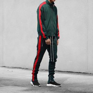 Chaqueta Deportiva Casual Unisex a Rayas, Corte Ajustado, con Cierre, para Hombre, de Poliéster, para Gimnasio, Entrenamiento y Fitness - Product Image 4