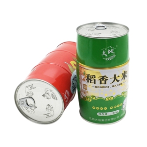 Boîte de conserve alimentaire en fer blanc de 1,25 kg en forme de tambour avec impression offset pour aliments pour animaux de compagnie et stockage de biscuits - Product Image 1