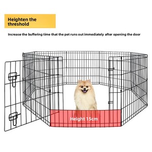Ngoài trời có thể gập lại vật nuôi hàng rào chó tập thể dục bút kim loại nặng playpen cho Puppy đào tạo, sân, vườn an toàn - Product Image 6