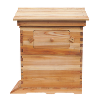 Neues Witbee Waxed Flows Bienenstock-Set, 7 Rahmen, 10 Langstroth, aus chinesischer Tanne, automatisch selbstfließend, mit Bambus-Königinnenabsperrgitter, für die Bienenzucht