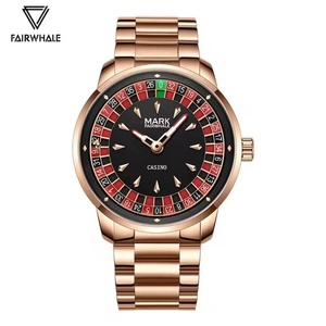 Mark Fairwhale 5031 Fashion Quartz <b>Watches</b> for Man Creative Rotating Dial Luminous Waterproof Steel Strap Casual Men Wristwatch - Product Image 3