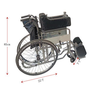 Silla de ruedas manual ligera de alta calidad, plegable, portátil, para adultos y ancianos - Product Image 4