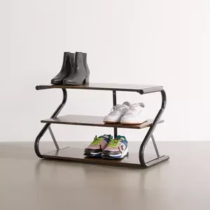 Entry Furniture Shoes Racks Shelf Storage 2 Tier Billie Shoe Rack For Entryway Small Space