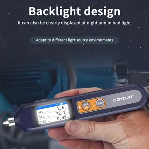 Medidor de Vibraciones Tipo Pluma GOYOJO, Vibrómetro Portátil con Pantalla de Espectro de Onda, Analizador de Vibraciones PEAK RMS P P - Product Image 6