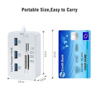 Type-C USB HUB 3.0 Type C vers USB 3.0 HUB 3 ports Multi Splitter Port avec lecteur de carte pour Macbook Pro Ordinateur Pc Ordinateur Portable