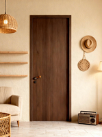Porte de chambre moderne en polymère, décoration imperméable au design minimaliste pour cave à vin et salle de bain, service personnalisé