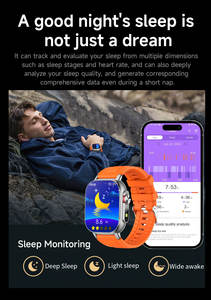 Smartwatch Ingebouwde GPS Bluetooth Bellen Bloedzuurstofmeter Hartslag Slaapregistratie voor mannen Vrouwen Android IOS - Product Image 5