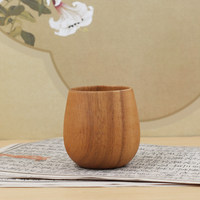 Ensemble de tasses à thé et de verres à whisky en bambou de qualité supérieure avec poignée, vaisselle écologique réutilisable, coffret cadeau de luxe