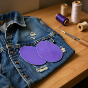 Ilan Parche Violeta 9.5X14cm 2Pz Per Riparazione Abbigliamento - Product Image 2