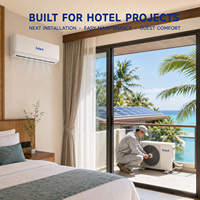 Climatiseur 9000 BTU 24 V à courant continu à faible tension, compact et évolutif, pour projets d'ingénierie, avec système de refroidissement split