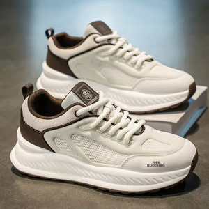 Zapatos de plataforma modernos para hombre, zapatos deportivos transpirables de malla para exteriores, zapatos casuales para caminar, zapatos de skate con plataforma para aumentar la altura. - Product Image 2