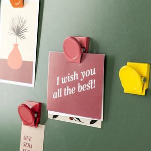 वीइशिता शैली कैंडी रंग रेफ्रिजरेटर चुंबक मेमो क्लिप धातु बहु-कार्यात्मक संदेश और भंडारण क्लिप - Product Image 4