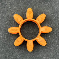 ROTEX-GR 19/24/28/38/42/48/55/65/75/90 Insert de couplage flexible en caoutchouc haute élasticité 92SHA orange, anti-vibration, résistant à l'huile