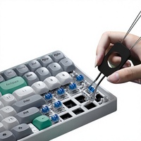 Ensemble clavier et souris mécaniques GKM, connectivité sans fil tri-mode, interrupteurs personnalisables à montage à chaud, rétroéclairage, ergonomie humaine
