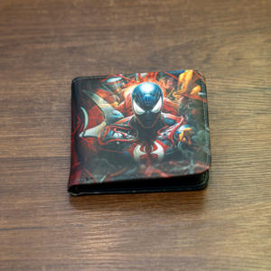 Cartera de Trabajo de PU con Diseño de Superhéroe <span class=keywords><strong>Batman</strong></span>, Impresión Digital Hecha a Mano, Cierre Abierto, Portátil, Corta, Promocional - Product Image 2