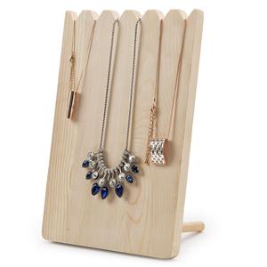 Pine Necklace <b>Display</b> Stand Wood Jewelry Rack For Store <b>Display</b> <b>Cases</b> Ornaments - Product Image 5
