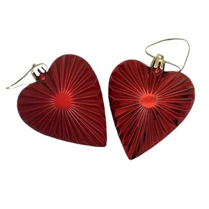 Valentinstag Exklusiv: Einfacher Plastik-Herzkranz als Hängedekoration, 8 Stück Unregelmäßige Herzen, Romantisches Datum, Familien-Ornament - Product Image 5