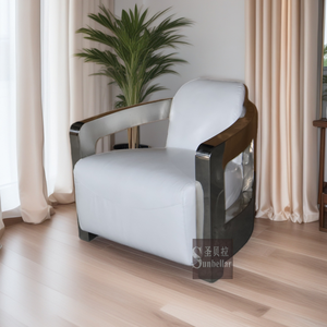 <span class=keywords><strong>Fauteuil</strong></span> d'appoint en <span class=keywords><strong>cuir</strong></span> inoxydable de qualité supérieure OEM Design moderne en <span class=keywords><strong>cuir</strong></span> blanc pour la maison bureau hôtel <span class=keywords><strong>club</strong></span> salon - Product Image 1