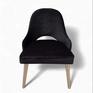 Produit best-seller Chaise de salle à manger en bois avec coussin souple Accepter Personnaliser le matériau ou la couleur Quantité en gros - Product Image 1