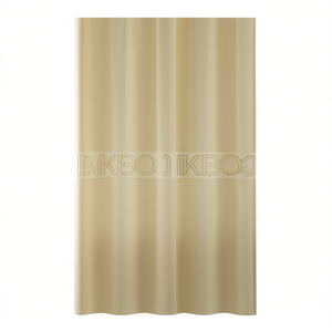 Rideau de douche 180 x 200 cm beige double face pour salle de bain - Product Image 2
