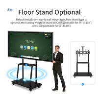 Pizarra Digital Táctil Inteligente con Soporte Móvil para Aula, Pizarra Interactiva Todo en Uno, Pizarras Digitales para Enseñanza