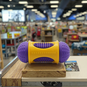 प्राकृतिक रबर कार्टून इंटरैक्टिव कुत्ते चउ खिलौना दांत साफ करने वाली पहेली को साफ करने वाली पहेली - Product Image 1