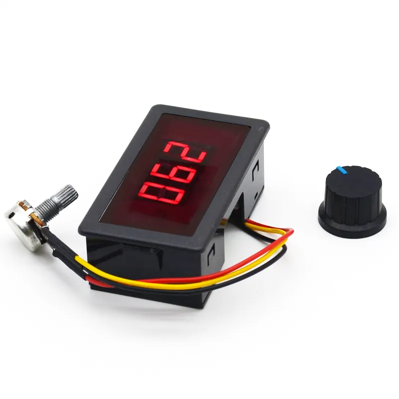 Digital display PWM DC motor speed controller 12V24V stepless speed control switch controller