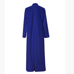 Túnica de Coro Romana Mate para Adulto, Tallas Grandes Disponibles, Sotana de un Solo Pecho con Abertura Trasera, Vestido de Iglesia - Product Image 3