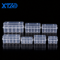 Boîte d'emballage pour peptides 3ml 5ml 7ml 10ml 20ml, lot de 2 4 10 24 flacons vides en plastique transparent avec couvercle à clip, grand stock