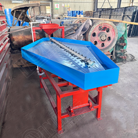 Table vibrante Gemini à double pont avec course réglable et plateau en fibre de verre pour la concentration de minerai d'or