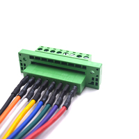 Bloque de terminales de 8 pines con arnés de cableado para ensamblaje de cable de cobre con núcleo de PTFE, PVC y nailon, para cableado de paneles de control electrónico industrial