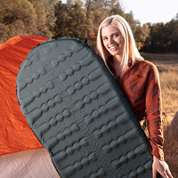 Matelas gonflable automatique ultra-léger à motif d'arêtes de poisson, lit d'air individuel pour l'extérieur, camping, éponge PVC, résistant à l'humidité
