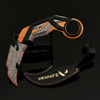 15CM VALORANT RGX 11Z Pro Karambit | Réplique en alliage de zinc entièrement en métal Décor de bureau à collectionner Jeu Périphérique Cosplay Prop Garçon Cadeau