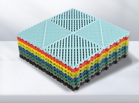 Dalles de sol modulaires en PP pour garage, qualité professionnelle, antidérapantes, ultra-résistantes, emboîtables, 40x40cm, 2cm d'épaisseur, modernes, unies, pour villa