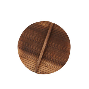 Couvercle en bois pour faitout, grand et petit, anti-débordement, pour wok en fer, pièces de batterie de cuisine écologiques - Product Image 5