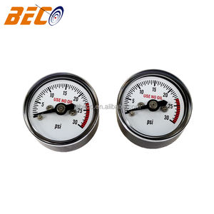 बेको 30psi 2 बार मिनी आकार 1 इंच 25 मिमी मैनोमीटर प्लास्टिक केस दबाव गेज - Product Image 2