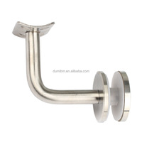 Support de main courante en acier inoxydable 304 de conception moderne pour balustrade de pinces de verre d'appartement