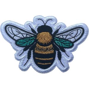 Buzzy The Bumble Bee Patch 3 Inch Iron On Or <b>Sew</b> On Embroidery Patch For <b>Bags</b> Clothes Hats Jeans - Product Image 1