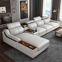 Juego de Sofás de Lujo para Sala de Estar, Moderno, con Muebles para Sala de Estar, Sofá Seccional Reclinable de 3 Piezas en Color Blanco para Sala de Estar