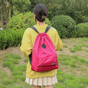Customizable Water Resistant String Backpack Lightweight Sports Gym <b>Bag</b> <b>Drawstring</b> Backpacks for Men and Women - Product Image 6