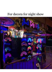 Éventails pliants en bambou de style traditionnel imprimés sur mesure pour les événements, les spectacles de danse, les festivals, les cadeaux - Product Image 5