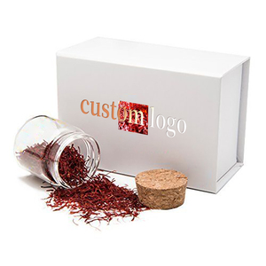 Caja de regalo de lujo Saffrongift 1 gramo de papel rígido de azafrán botella decorativa vacía caja de regalo de embalaje <span class=keywords><strong>Zafferano</strong></span> Confezione para azafrán - Product Image 2