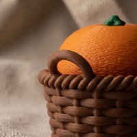 Gantungan Kunci Penghilang Stres Bentuk Buah Bestseller - Jeruk Apel Mini Mainan Buah Realistis Keyboard Clicker Gantungan Tas