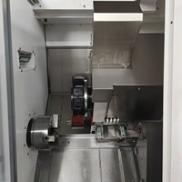 Tour CNC à tourelle 15 stations de haute précision TCK-56Y, centre d'usinage à lit incliné de type horizontal, commande GSK, moyenne capacité, double.