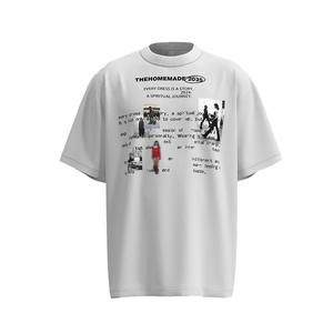 Verano nueva llegada moda Retro Streetwear camiseta Cultural estampado creativo manga corta Camiseta 100% algodón hombres transpirable - Product Image 4