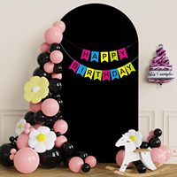 Housse d'arche de mariage en spandex élastique épais pour support de toile de fond, couleur unie, pour fond photographique et décoration de fête d'anniversaire