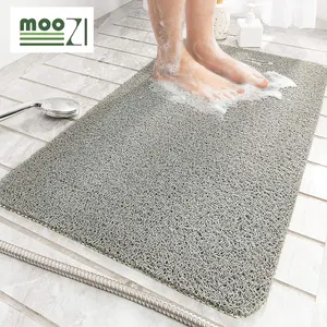 Permeable Foot Foam Non Slip Bath Mat for Bathtub Shower Scraper Easy Clean fiberglass Absorbent Antip Slip Loofah Shower Mat