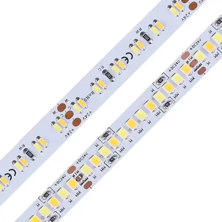 High cri95 led 2835 3014 120 led 240 led 1m 12v 24v 20W/m 24W/m led strip fleksibel cct warna ganda 2700K 3200K 6500K