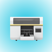 Desktop Mini A3 ukuran 300X475mm UV otomatis DTF pencetak Flatbed dengan kamera AI pemosisian Visual I3200